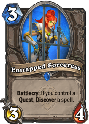 Entrapped Sorceress Card