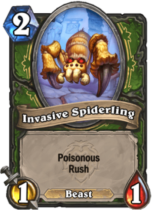 Invasive Spiderling Card