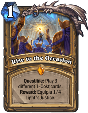 Rise to the Occasion Card