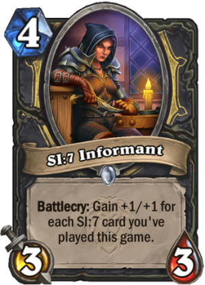 SI:7 Informant Card