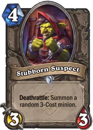 Stubborn Suspect Card