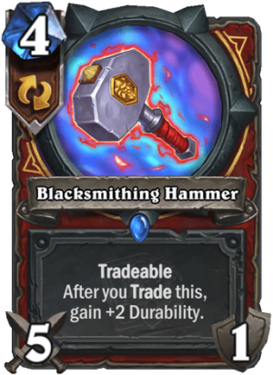 Blacksmithing Hammer Card