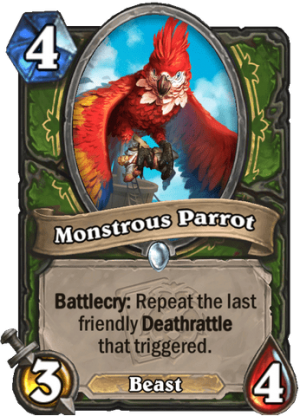 Monstrous Parrot Card