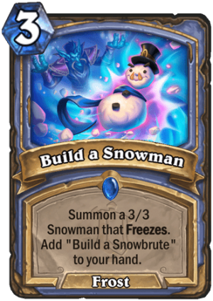 Build a Snowman Card