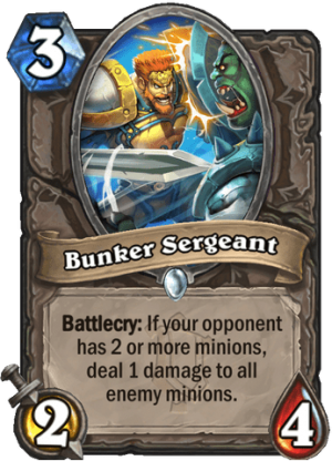 Bunker Sergeant Card