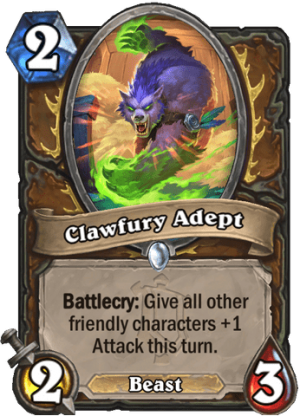 Clawfury Adept Card