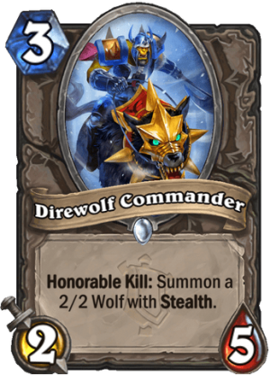 Direwolf Commander Card