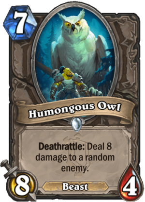 Humongous Owl Card