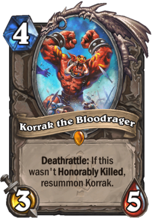 Korrak the Bloodrager Card