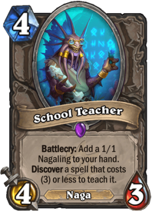 School Teacher Card