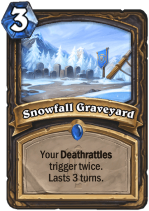 Snowfall Graveyard Card