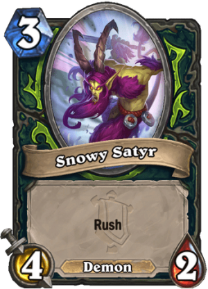 Snowy Satyr Card