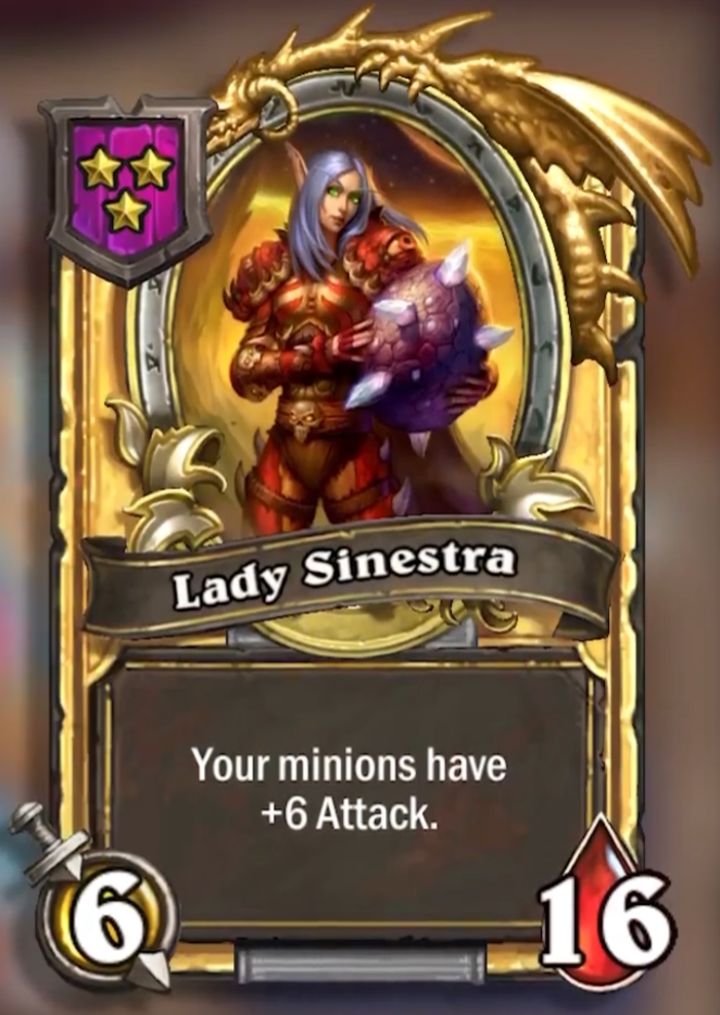 Lady Sinestra (Deathwing) Card