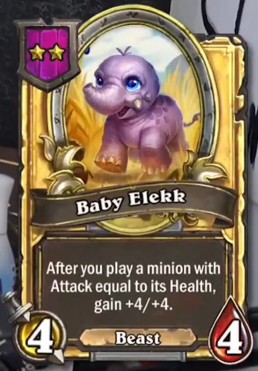 Baby Elekk (Xyrella) Card