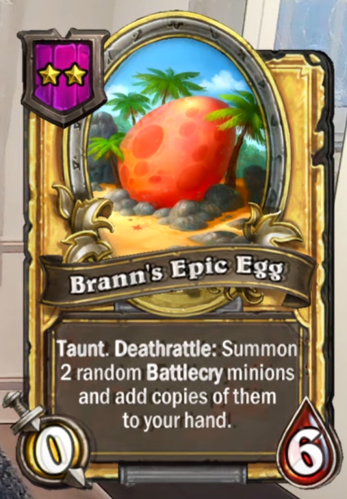 Brann’s Epic Egg (Dinotamer Brann) Card