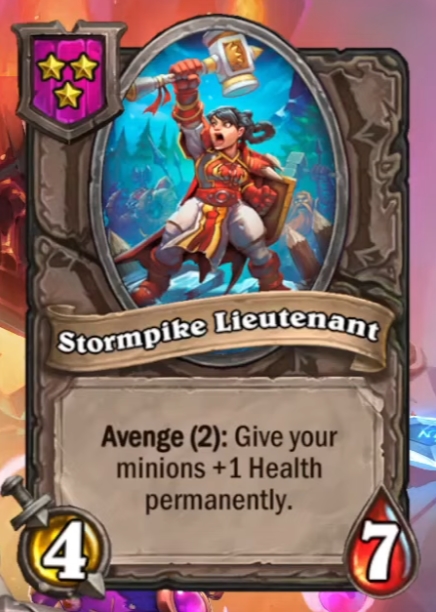 Stormpike Lieutenant (Vanndar Stormpike) Card!