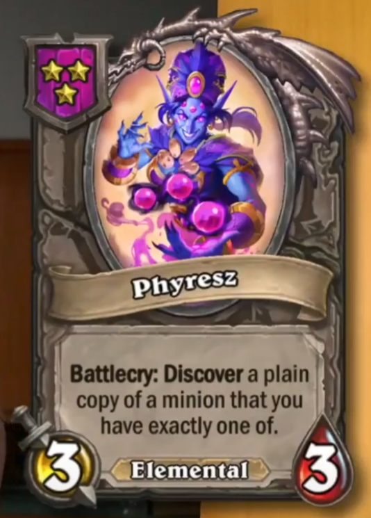 Phyresz (Zephrys the Great) Card!