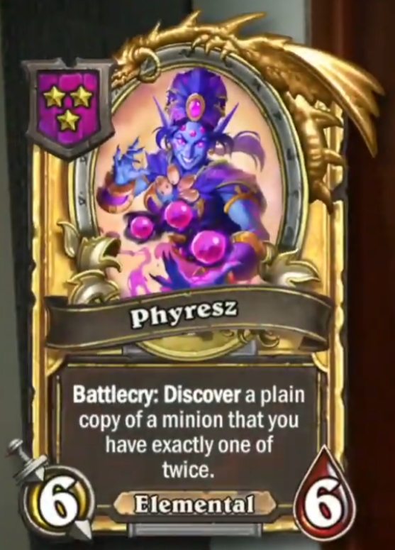 Phyresz (Zephrys the Great) Card