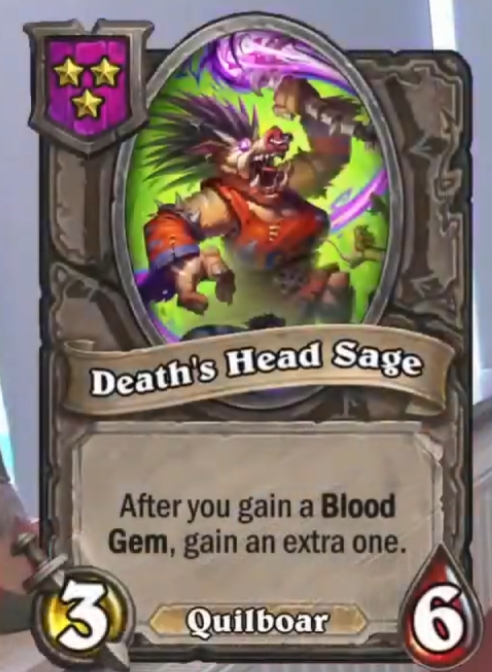 Death’s Head Sage (Death Speaker Blackthorn) Card!