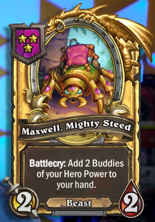 Maxwell, Mighty Steed (Sir Finley Mrrgglton) Card