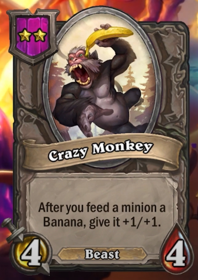 Crazy Monkey (King Mukla) Card!