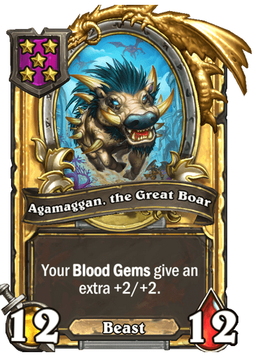 Agamaggan, the Great Boar Card