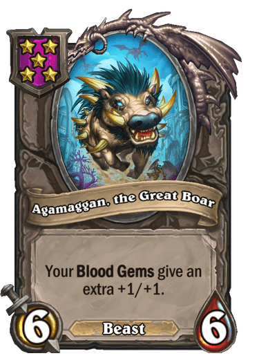 Agamaggan, the Great Boar Card!