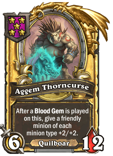 Aggem Thorncurse Card