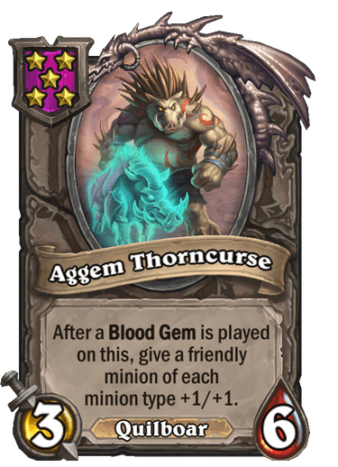 Aggem Thorncurse Card!