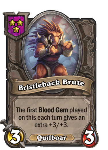 Bristleback Brute Card!