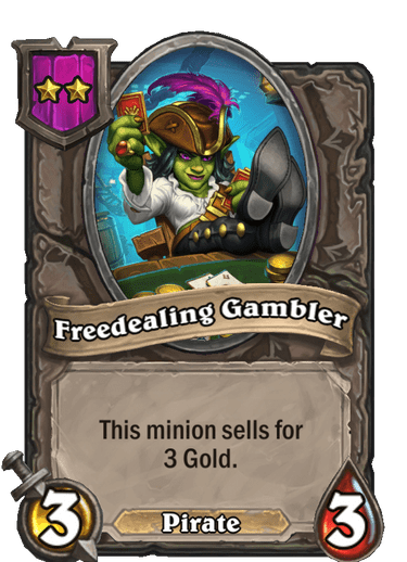 Freedealing Gambler Card!