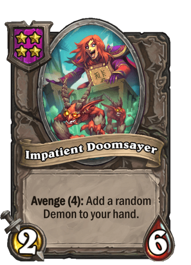 Impatient Doomsayer Card!