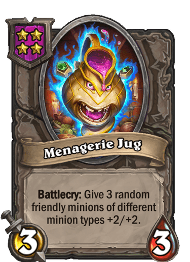 Menagerie Jug Card!