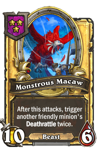 Monstrous Macaw Card