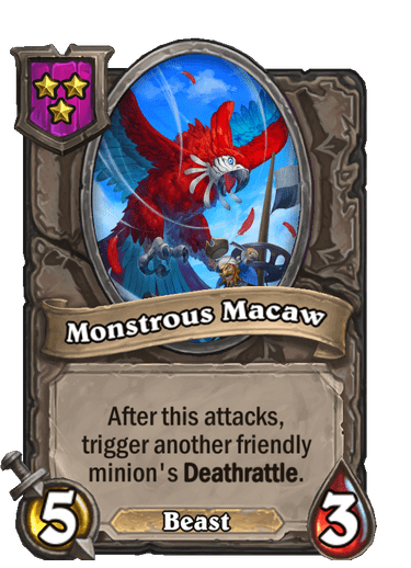 Monstrous Macaw Card!
