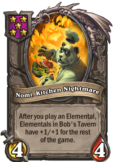 Nomi, Kitchen Nightmare Card!