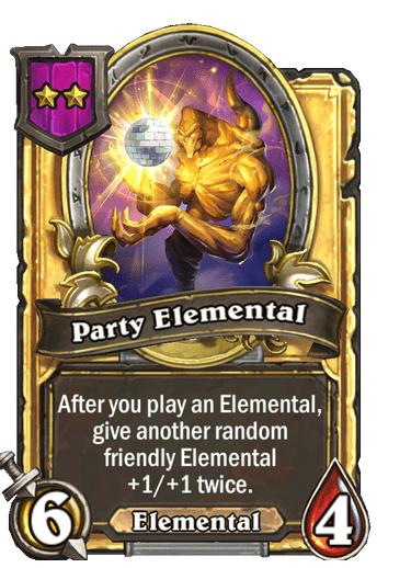 Party Elemental Card