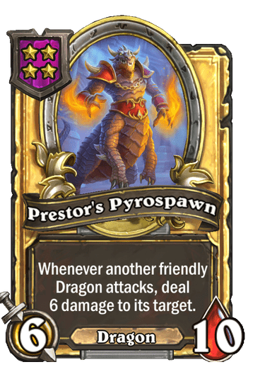 Prestor’s Pyrospawn Card