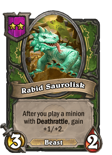Rabid Saurolisk Card!