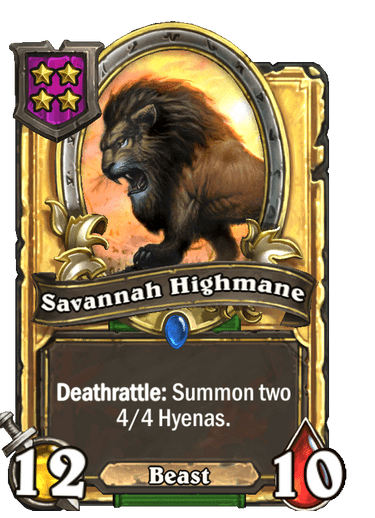 Savannah Highmane Card