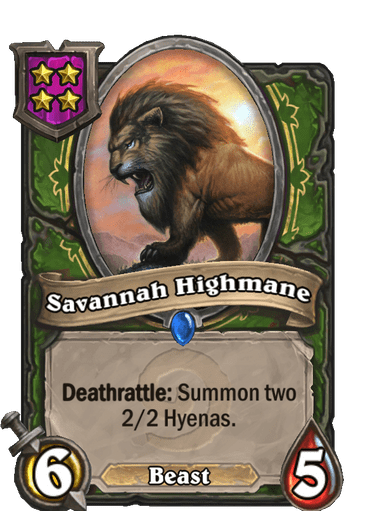 Savannah Highmane Card!