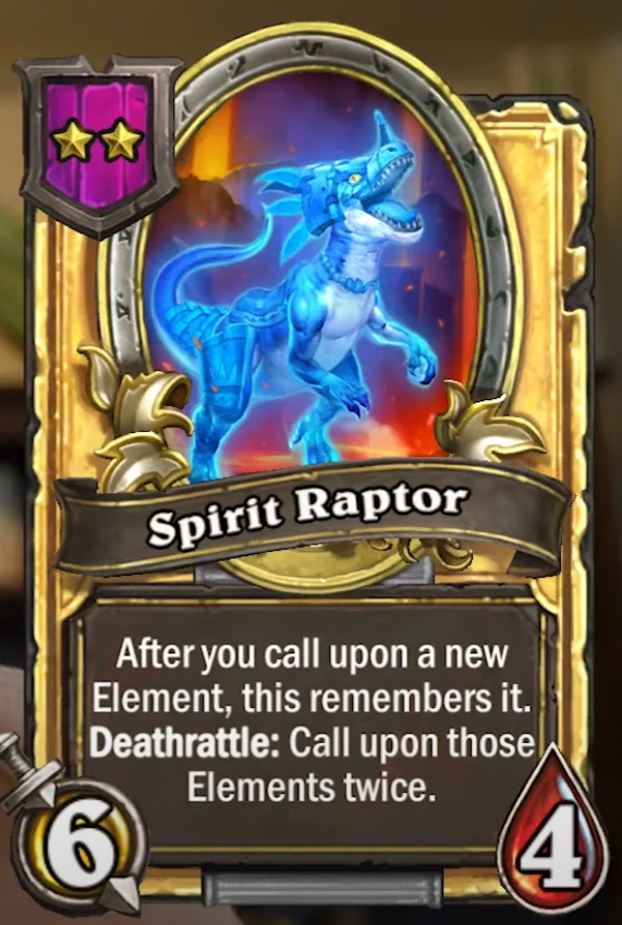 Spirit Raptor (Bru’kan) Card