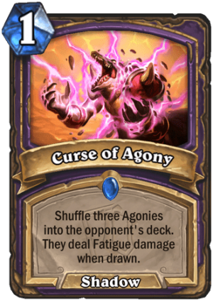 Curse of Agony Card