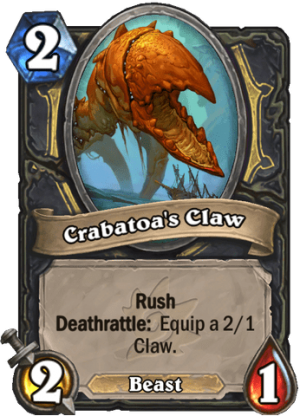 Crabatoa’s Claw Card