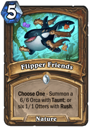 Flipper Friends Card
