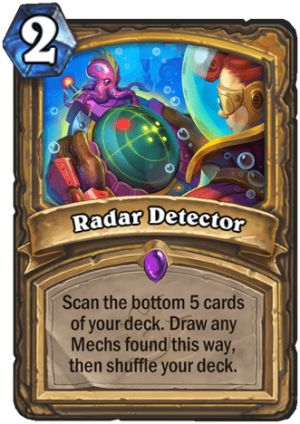 Radar Detector Card