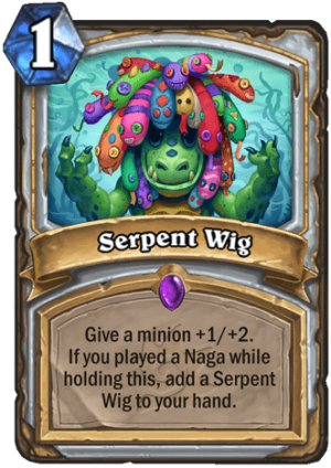Serpent Wig Card
