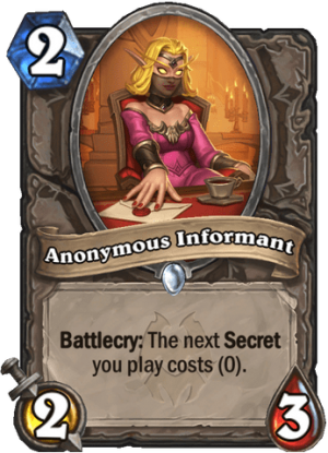 Anonymous Informant Card