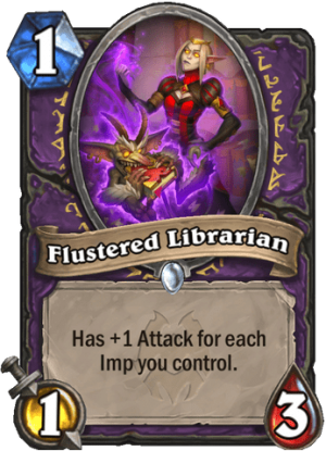 Flustered Librarian Card
