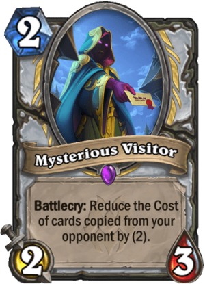 Mysterious Visitor Card